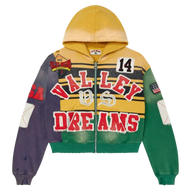 VALE FOREVER HOODIE 'ZIP COLLAGE MARDI GRAS'