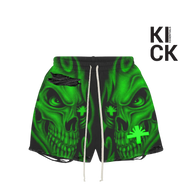 VERTABRAE SHORT 'GREEN SKULL'