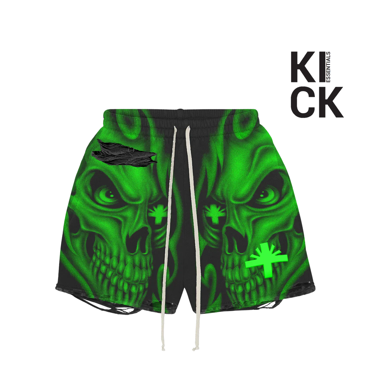 VERTABRAE SHORT 'GREEN SKULL'