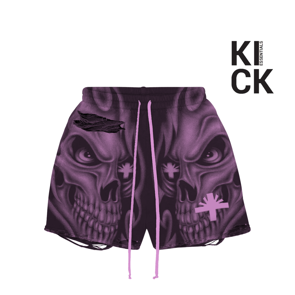 VERTABRAE SHORT 'PINK SKULL'