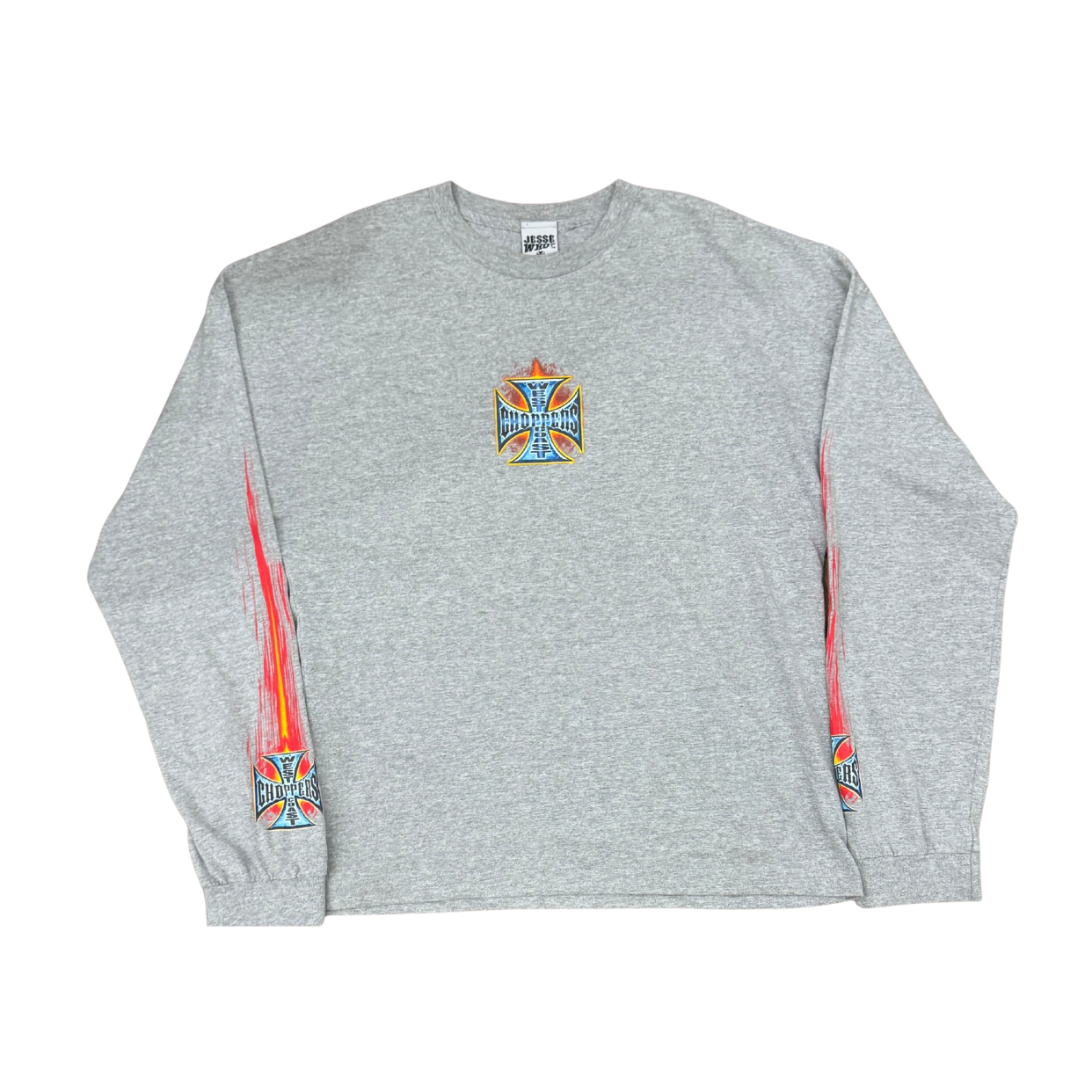 VINTAGE LONGSLEEVE 'WEST COAST CHOPPERS GREY'