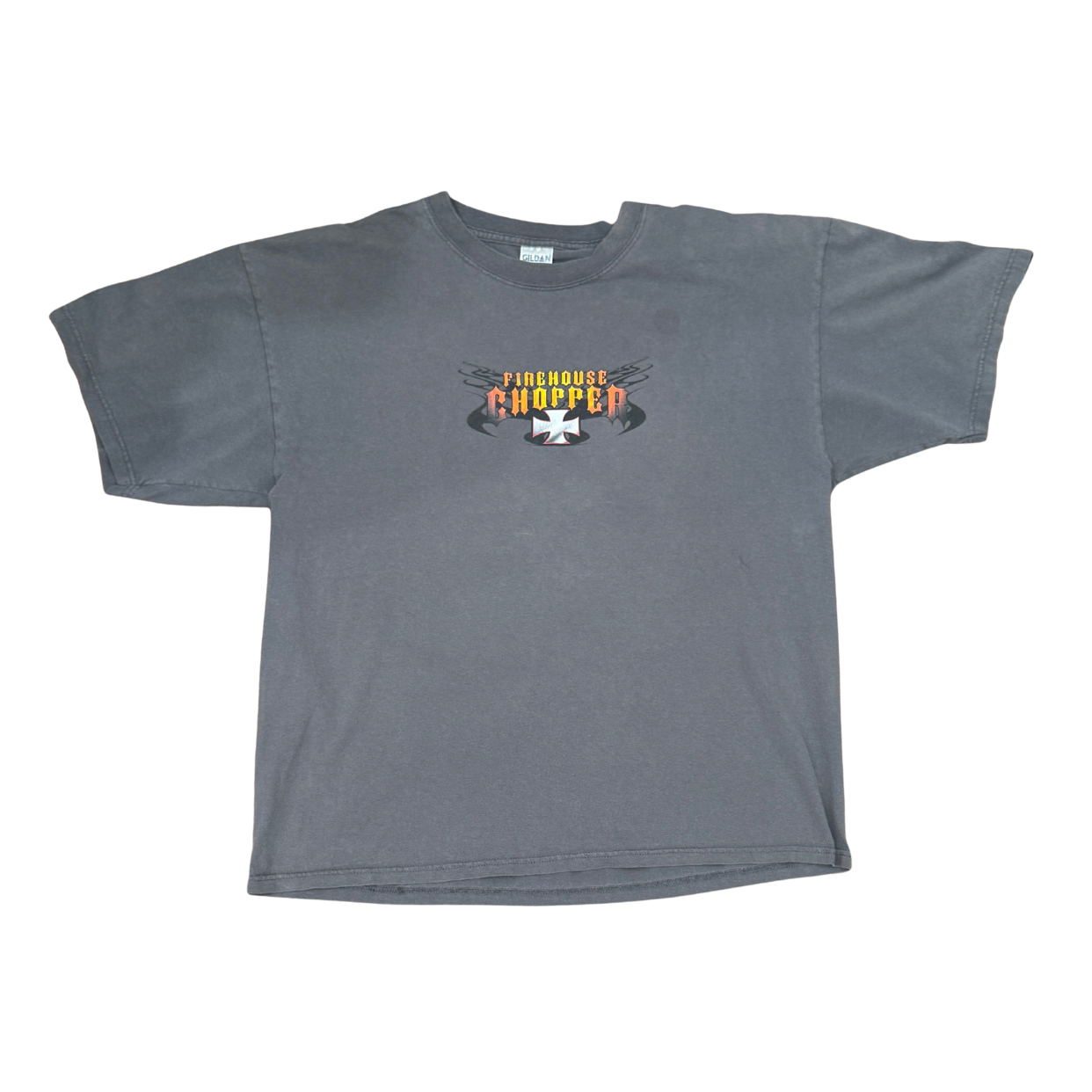 VINTAGE TEE 'FIREHOUSE CHOPPERS GREY'