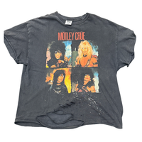 VINTAGE TEE 'MOTLEY CRUE FOUR PICTURES BLACK'