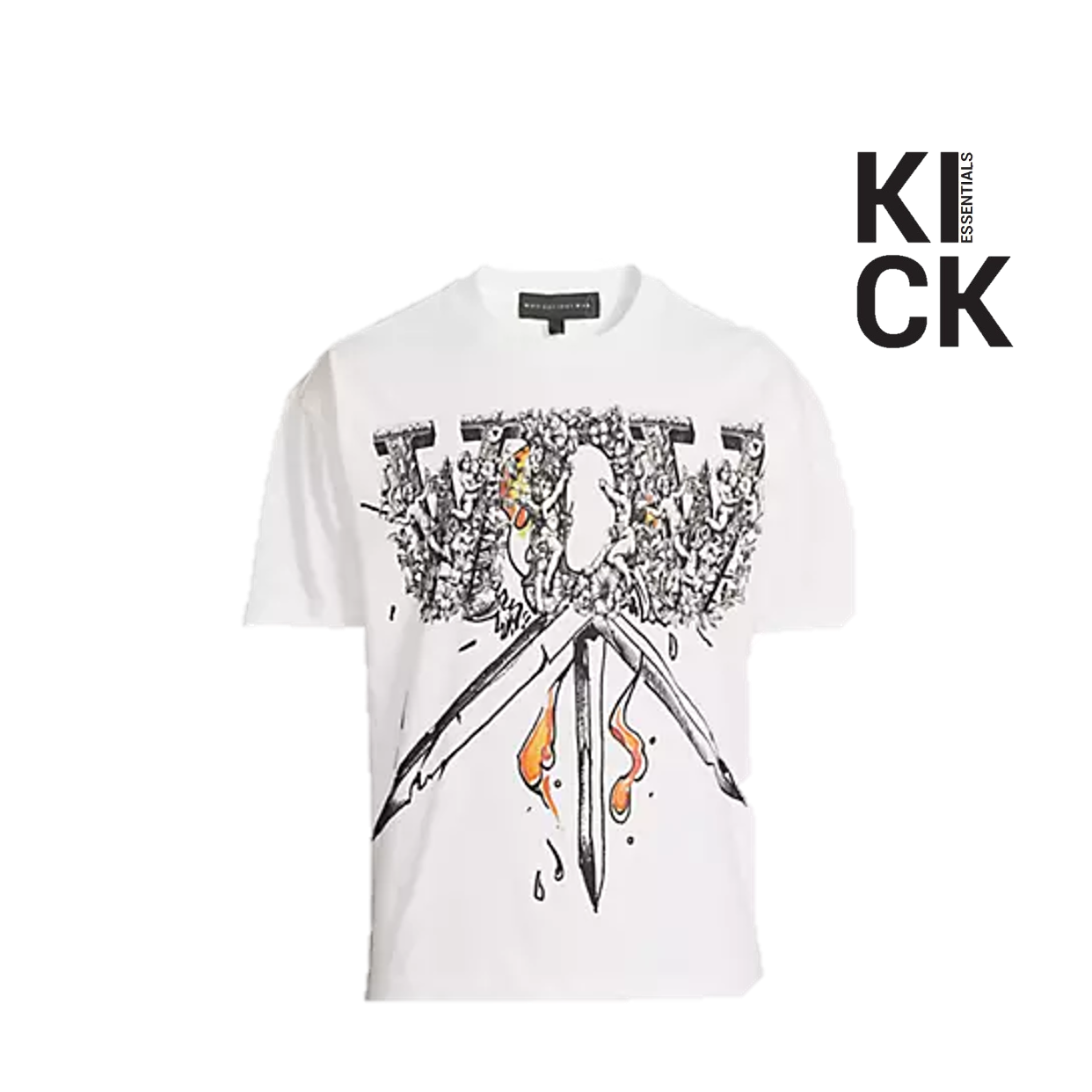 WHO DECIDES WAR TEE 'DARTH WHITE'