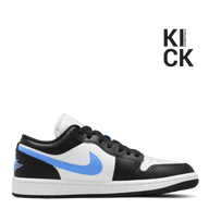 AIR JORDAN 1 LOW (W) 'BLACK UNIVERSITY BLUE WHITE'