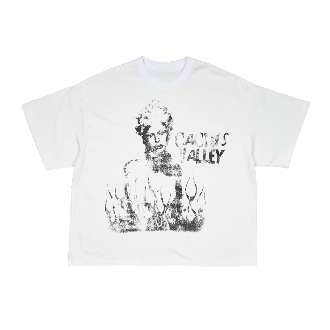 AZVA TEE 'CACTUS WHITE'