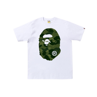 BAPE TEE 'CAMO BIG HEAD WHITE GREEN'