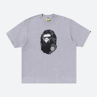 BAPE TEE 'SHARK COLLEGE LOGO GREY'