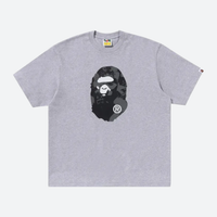 BAPE TEE 'SHARK COLLEGE LOGO GREY'