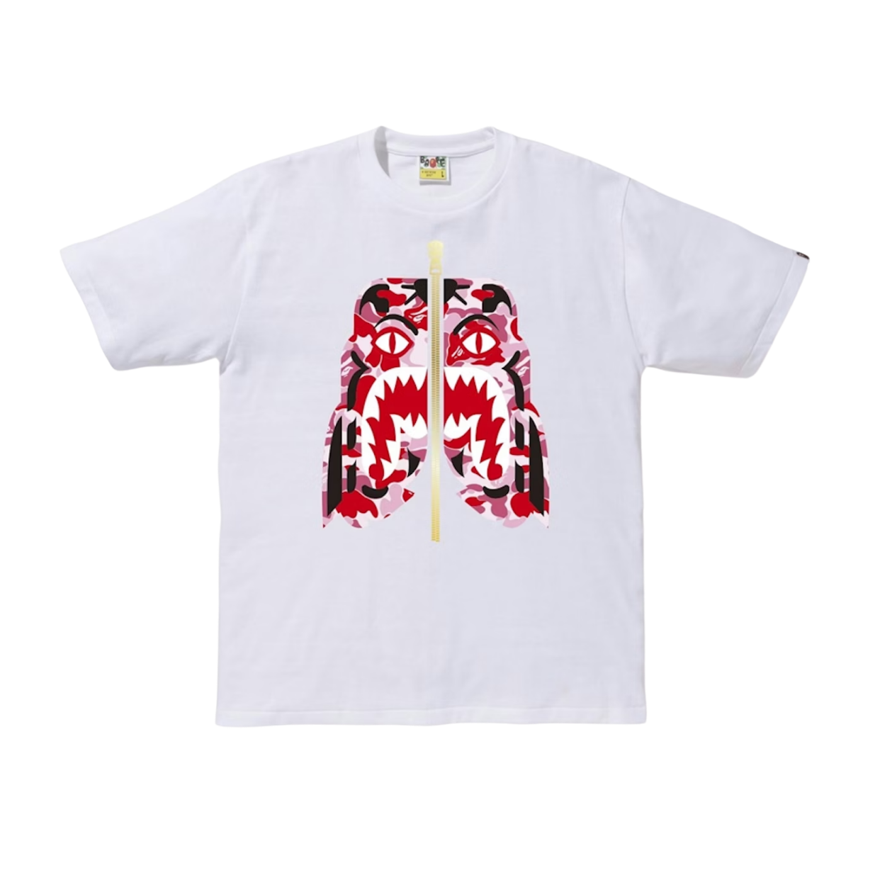 BAPE TEE 'CAMO TIGER WHITE PINK'