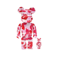 BEARBRICK 'BAPE PINK CAMO'