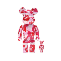 BEARBRICK 'BAPE PINK CAMO'