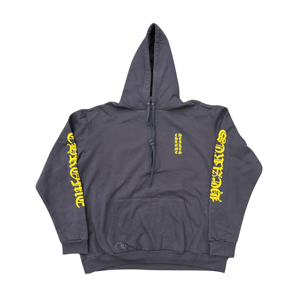 CHROME HEARTS HOODIE 'VERTICAL LOGO NAVY'