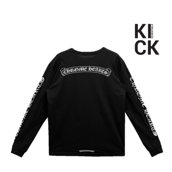 CHROME HEARTS LONGSLEEVE 'BLACK SCROLL'