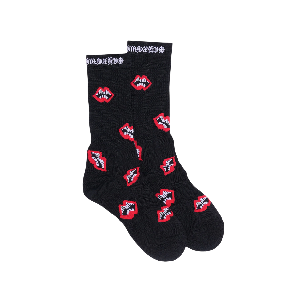 CHROME HEARTS SOCKS 'CHOMPER BLACK'