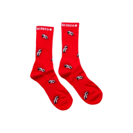 CHROME HEARTS SOCKS 'CHOMPER RED'