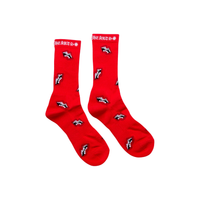 CHROME HEARTS SOCKS 'CHOMPER RED'