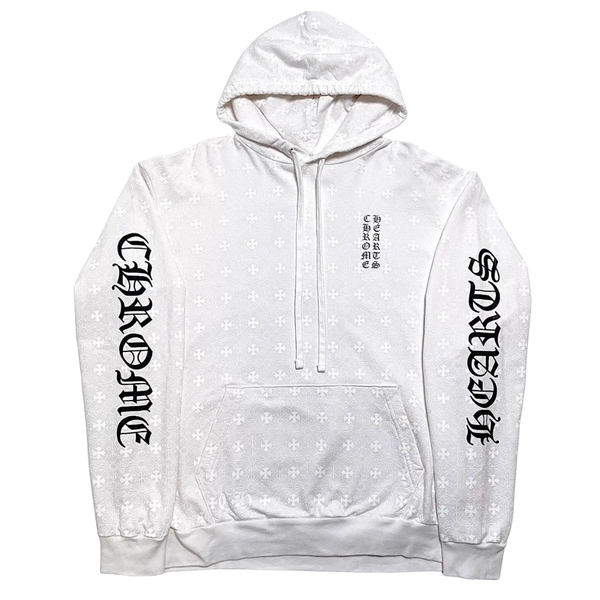 CHROME HEARTS HOODIE 'PLUS CROSS HORSESHOE WHITE'