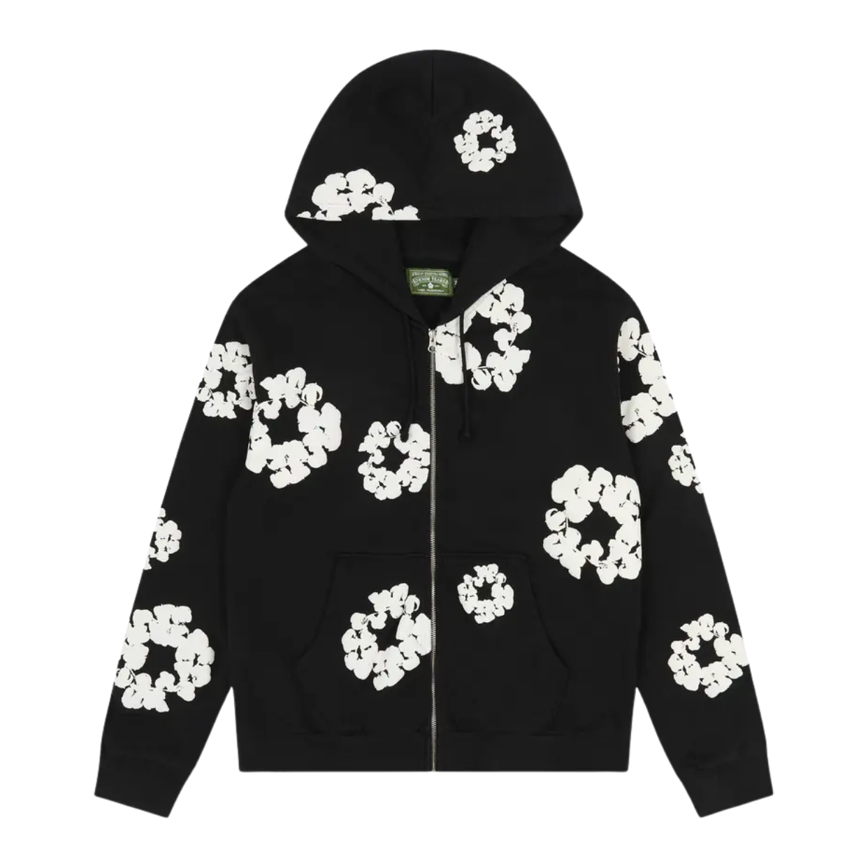 DENIM TEARS ZIP HOODIE 'BLACK'