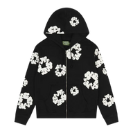 DENIM TEARS ZIP HOODIE 'BLACK'