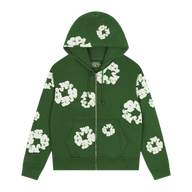 DENIM TEARS ZIP HOODIE 'GREEN'