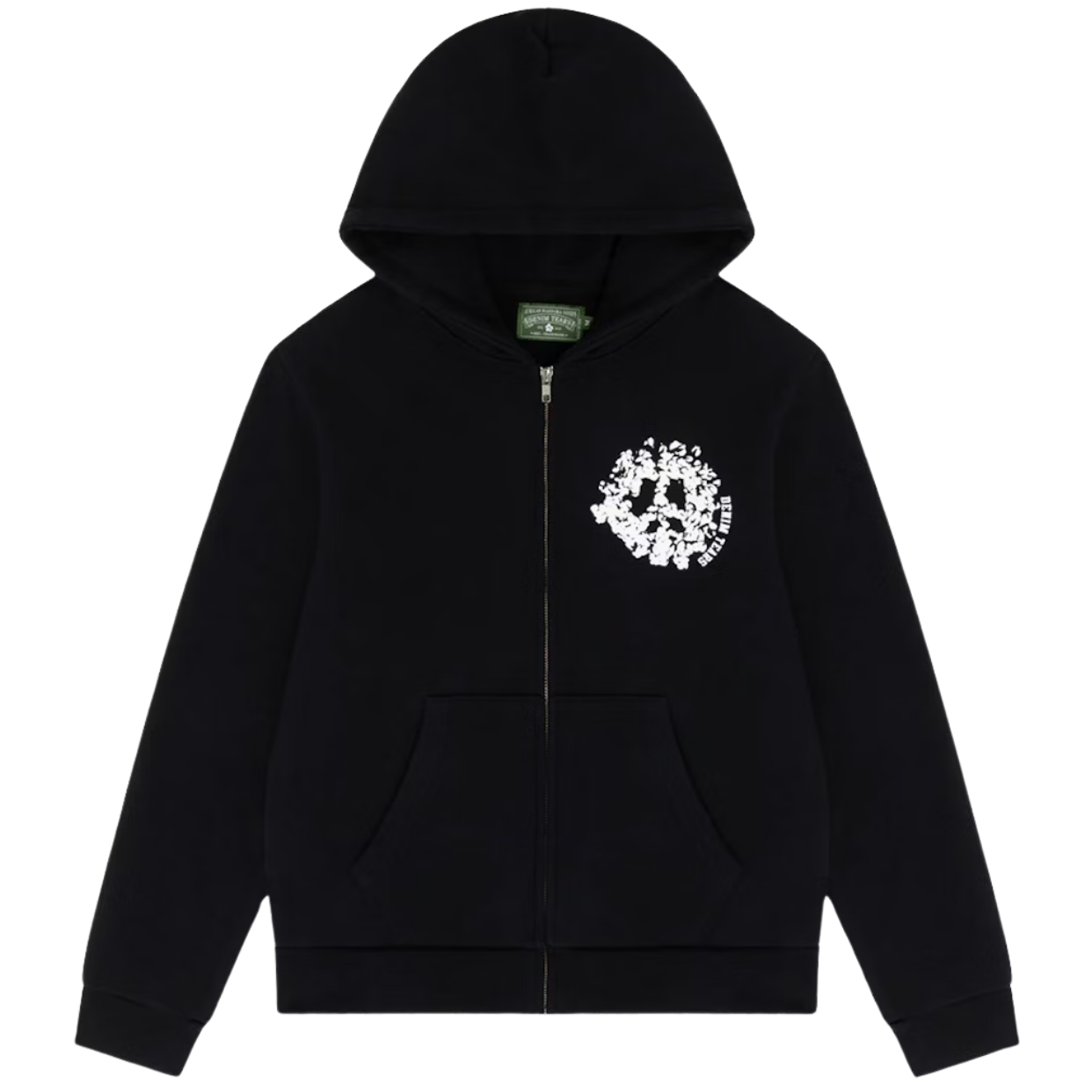 DENIM TEARS ZIP HOODIE 'UNIVERSITY BLACK'