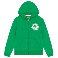 DENIM TEARS ZIP HOODIE 'UNIVERSITY GREEN'