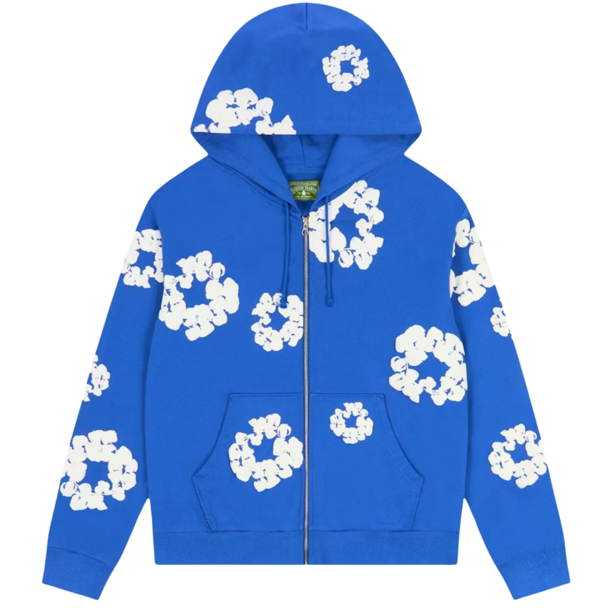 DENIM TEARS ZIP HOODIE 'BLUE'