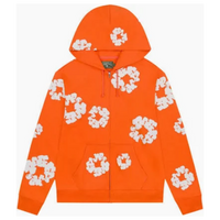 DENIM TEARS ZIP HOODIE 'ORANGE'