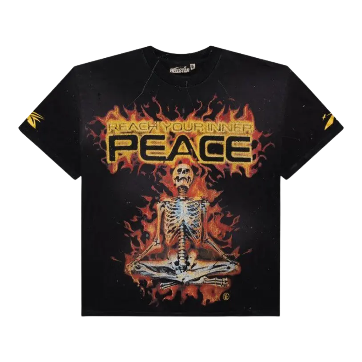HELLSTAR TEE 'REACH YOUR INNER PEACE BLACK'