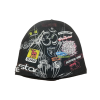 HELLSTAR BEANIE 'PATCH PRINT BLACK'