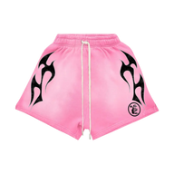 HELLSTAR SHORT 'PINK BLACK FLAME'