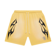 HELLSTAR SHORT 'YELLOW BLACK FLAME'