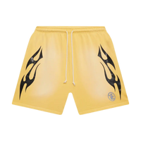 HELLSTAR SHORT 'YELLOW BLACK FLAME'