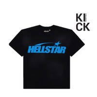 HELLSTAR TEE 'BLACK LIGHT BLUE GEL'