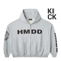 HMDDLA HOODIE 'ZIP UP CHIMSTONE'