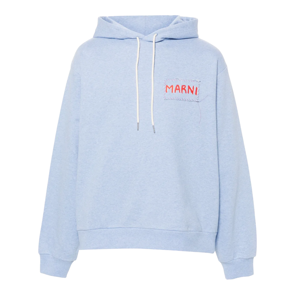 MARNI HOODIE 'LIGHT BLUE RED LOGO'