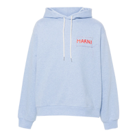 MARNI HOODIE 'LIGHT BLUE RED LOGO'