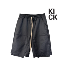 MATIERES DE DESIRS SHORT 'WAX DOUBLE KNEE BLACK'