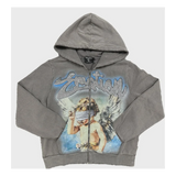 MIXED EMOTIONS HOODIE 'GREY RHINESTONE'