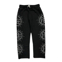 MIXED EMOTIONS PANT 'ECLIPSE BLACK RHINESTONE'