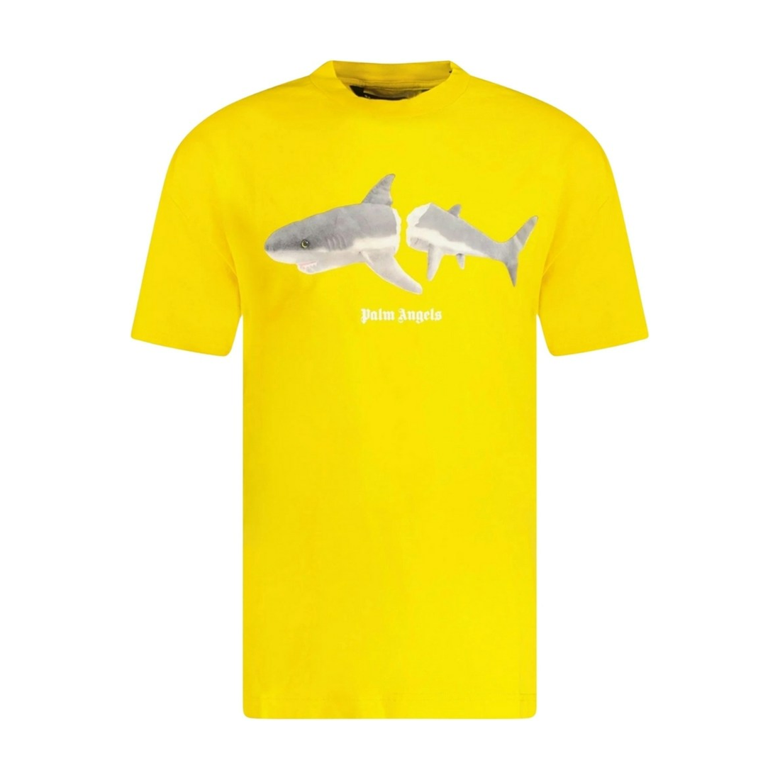 PALM ANGELS TEE 'CLASSIC SHARK DESIGN YELLOW'