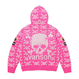Supreme Zip-Up 'Vanson Leathers Skull Pink'