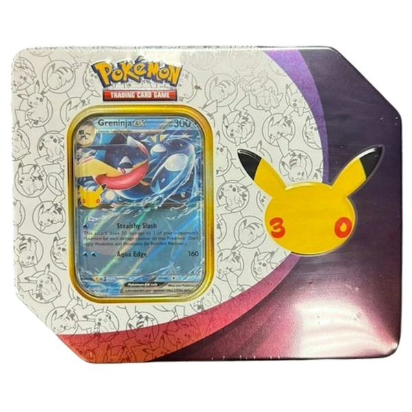 POKEMON GRENINJA TIN '2026 MEGA EVOLUTION 30TH ANNIVERSARY CELEBRATION'