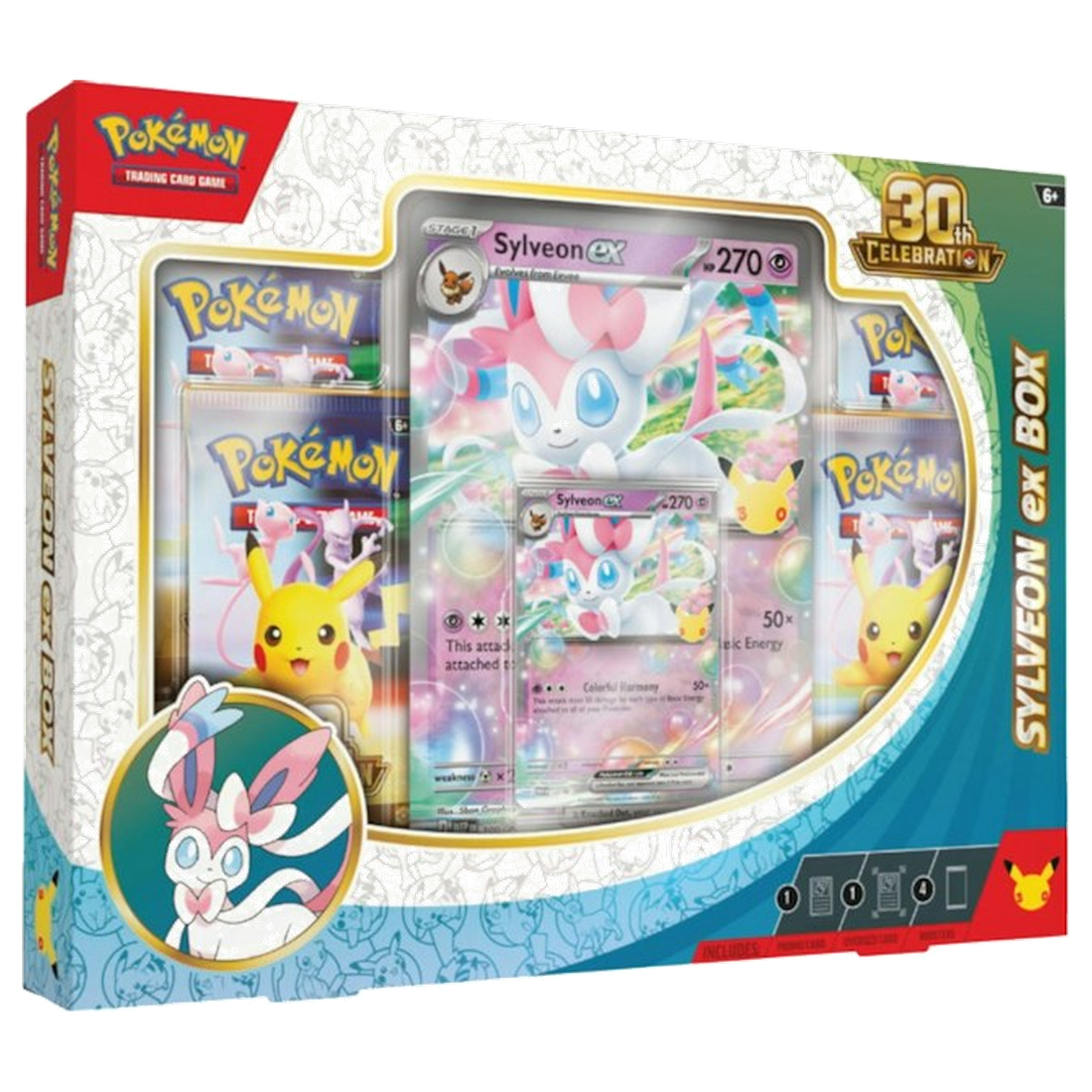 POKEMON SYLVEON EX BOX '2026 MEGA EVOLUTION 30TH ANNIVERSARY CELEBRATION'