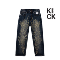 REVENGE JEANS 'BLACK TRIBAL'