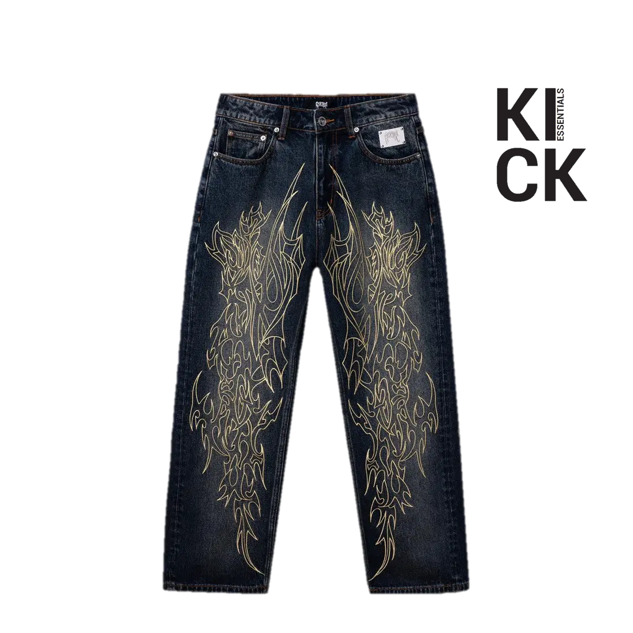 REVENGE JEANS 'BLACK TRIBAL'