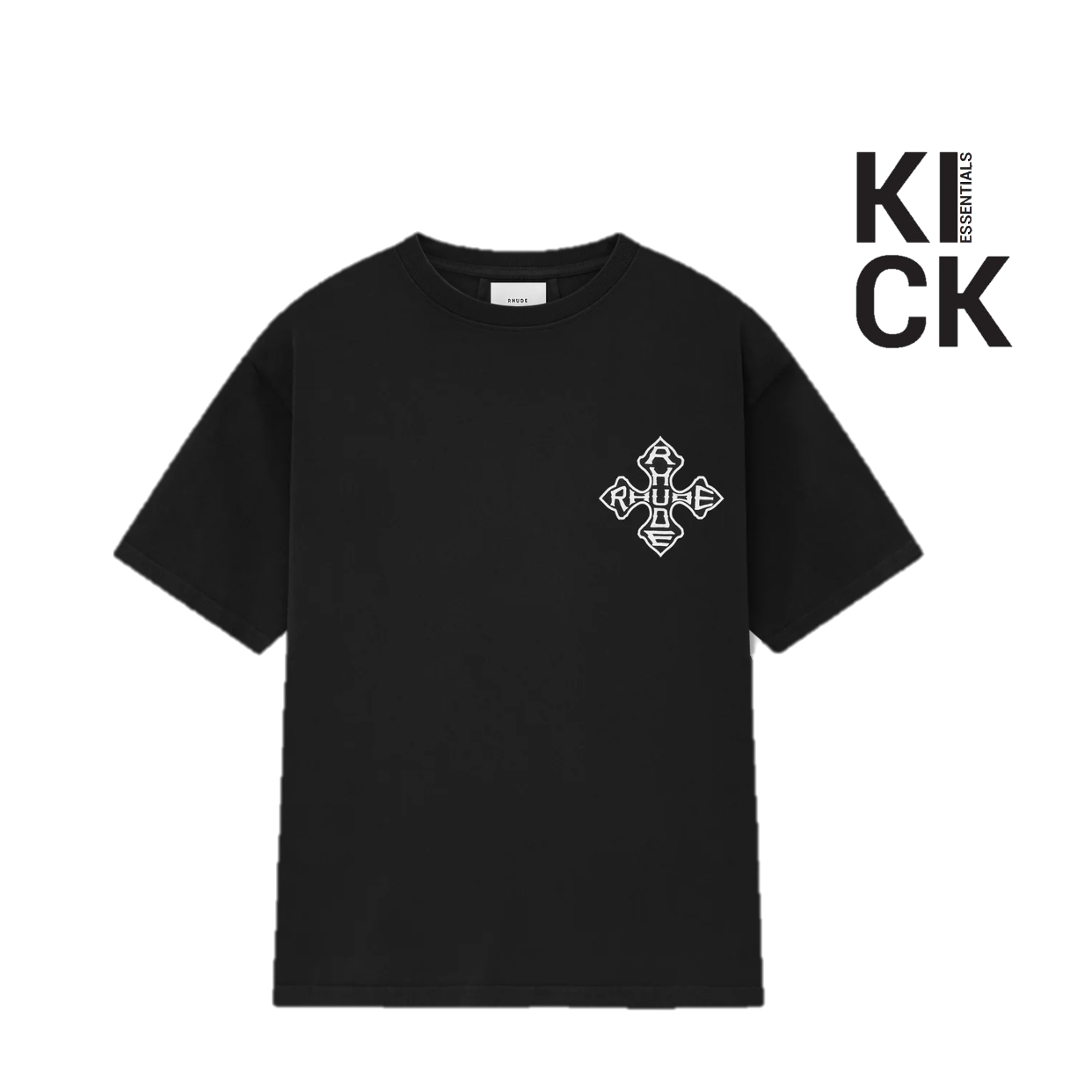 RHUDE TEE 'CROSS COTTON BLACK'