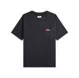 RHUDE TEE 'MOONLIGHT WOLF POCKET BLACK WHITE RED'