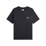 RHUDE TEE 'MOONLIGHT WOLF POCKET BLACK WHITE RED'